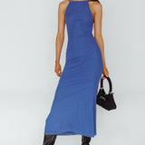 Genova Strappy Back Maxi Dress Midnight Blue