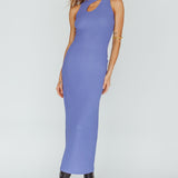 Playa Hermosa Keyhole Midi Dress Blue Violet