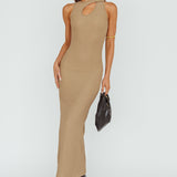 Playa Hermosa Keyhole Midi Dress Latte