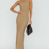 Playa Hermosa Keyhole Midi Dress Latte
