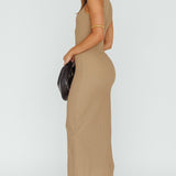 Playa Hermosa Keyhole Midi Dress Latte