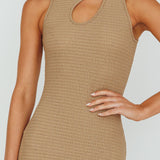 Playa Hermosa Keyhole Midi Dress Latte