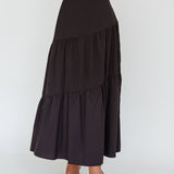 Bondi Waist Tie Maxi Skirt Black
