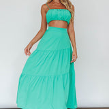 Bondi Gathered Crop Top Apple