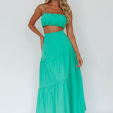 Bondi Gathered Crop Top Apple