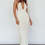 Higher Love Knit Midi Dress Vanilla