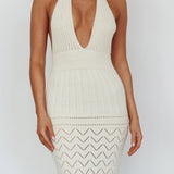 Higher Love Knit Midi Dress Vanilla