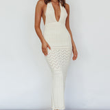 Higher Love Knit Midi Dress Vanilla