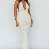 Higher Love Knit Midi Dress Vanilla