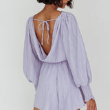 Summer Lover Long Sleeve Romper Lilac