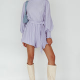 Summer Lover Long Sleeve Romper Lilac