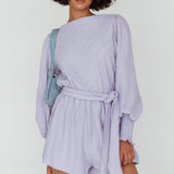 Summer Lover Long Sleeve Romper Lilac