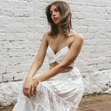 In Luck Cut-Out Waist Midi Dress White