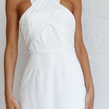 Stars Align Halterneck Jumpsuit White