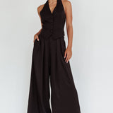 Tammi Wide Leg Pants Black