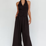 Tammi Wide Leg Pants Black