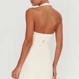 Tammi Halter Vest Top Oyster
