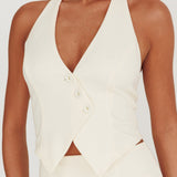 Tammi Halter Vest Top Oyster