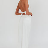Tammi Faux Pocket Maxi Skirt Off White