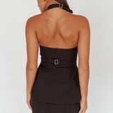 Tammi High Waist Mini Skirt Black
