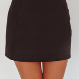 Tammi High Waist Mini Skirt Black