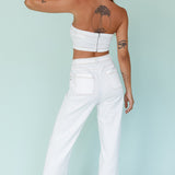 Uptown Wide Leg Pants White