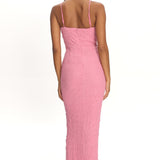 Logan Cami Strap Midi Dress Embellished Pink