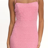 Logan Cami Strap Midi Dress Embellished Pink