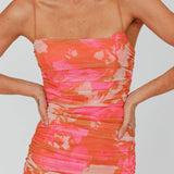 Logan Cami Strap Midi Dress Floral Pink