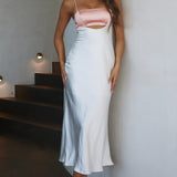 Mariana Cut-Out Bust Midi Dress Blush