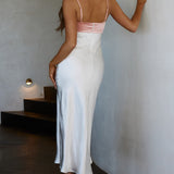 Mariana Cut-Out Bust Midi Dress Blush