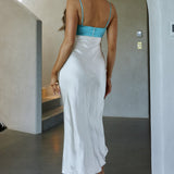 Mariana Cut-Out Bust Midi Dress Turquoise