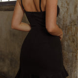 Truly Madly Sweetheart Neckline Mini Dress Black