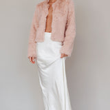 London Day Faux Fur Jacket Blush