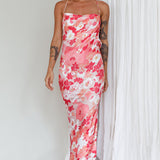 You're My Sunshine Tie-Up Back Midi Dress Pink