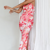 You're My Sunshine Tie-Up Back Midi Dress Pink