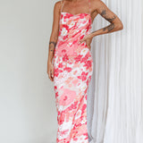 You're My Sunshine Tie-Up Back Midi Dress Pink