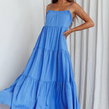 Bora Bora Tied Back Maxi Dress Blue