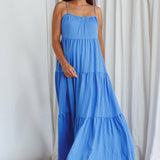 Bora Bora Tied Back Maxi Dress Blue