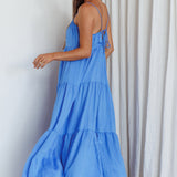 Bora Bora Tied Back Maxi Dress Blue