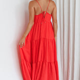 Bora Bora Tied Back Maxi Dress Watermelon
