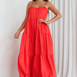 Bora Bora Tied Back Maxi Dress Watermelon