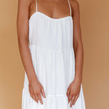 Bora Bora Tied Back Maxi Dress White