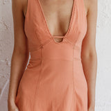 Elias Decorative Stitch Midi Dress Mango