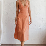 Elias Decorative Stitch Midi Dress Mango