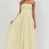 Love Songs Back Bow Maxi Dress Butter