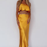Tahni Diamante Chain Maxi Skirt Mango