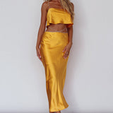 Tahni Diamante Chain Maxi Skirt Mango