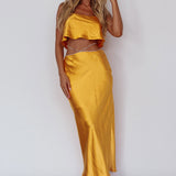 Tahni Diamante Strap Crop Top Mango