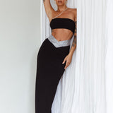 Megyn Diamante Midi Dress Black